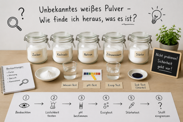 Test unbekannter Stoffe