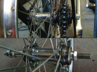 welded and rebuilt hub