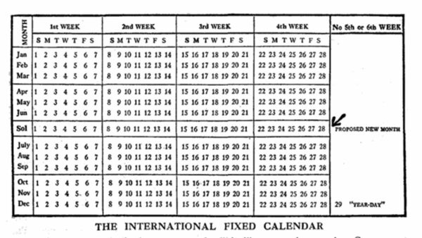 International Fixed Calendar