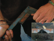 How to make the 90� corners for the seat support.